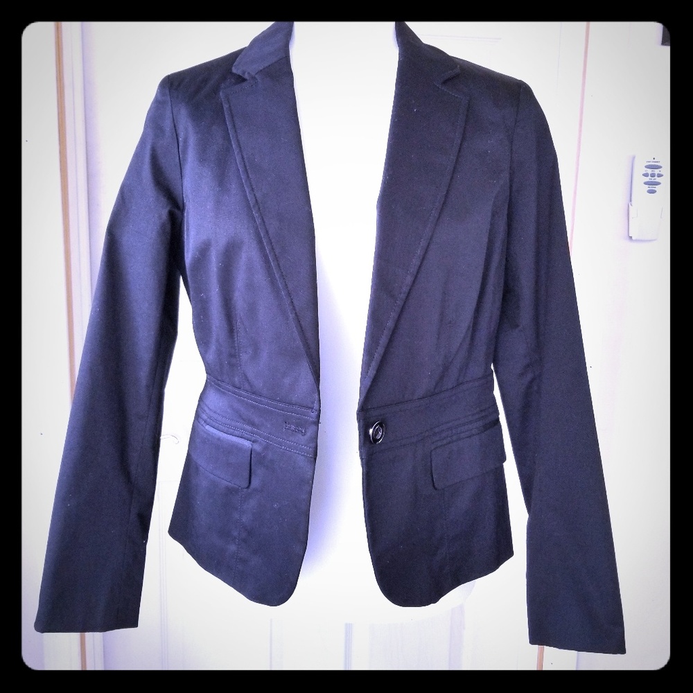 NWT NY&Co. 7th Avenue one-button stretch jacket 8P